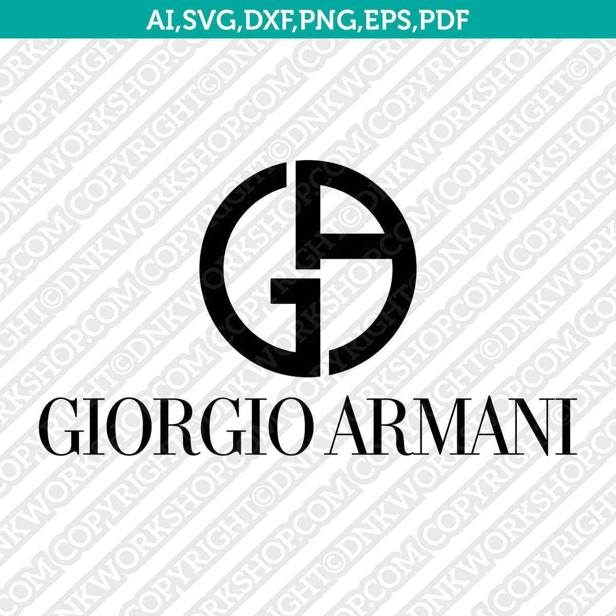 Armani Logo SVG Cut File Cricut Clipart Dxf Eps Png Silhouette