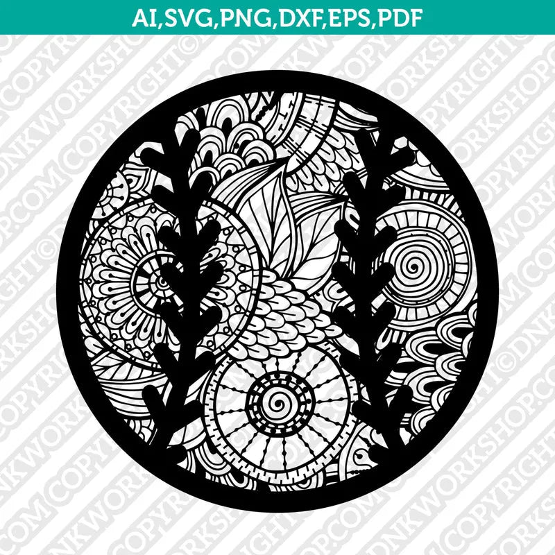 Baseball Mandala Zentangle SVG Laser Cut File CNC Plasma Baseball Mandala Zentangle SVG Laser Cut File CNC Plasma