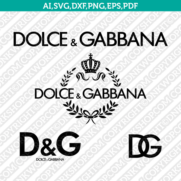 Dolce & Gabbana Logo SVG Cut File Cricut Clipart Dxf Eps Png Silhouette Cameo