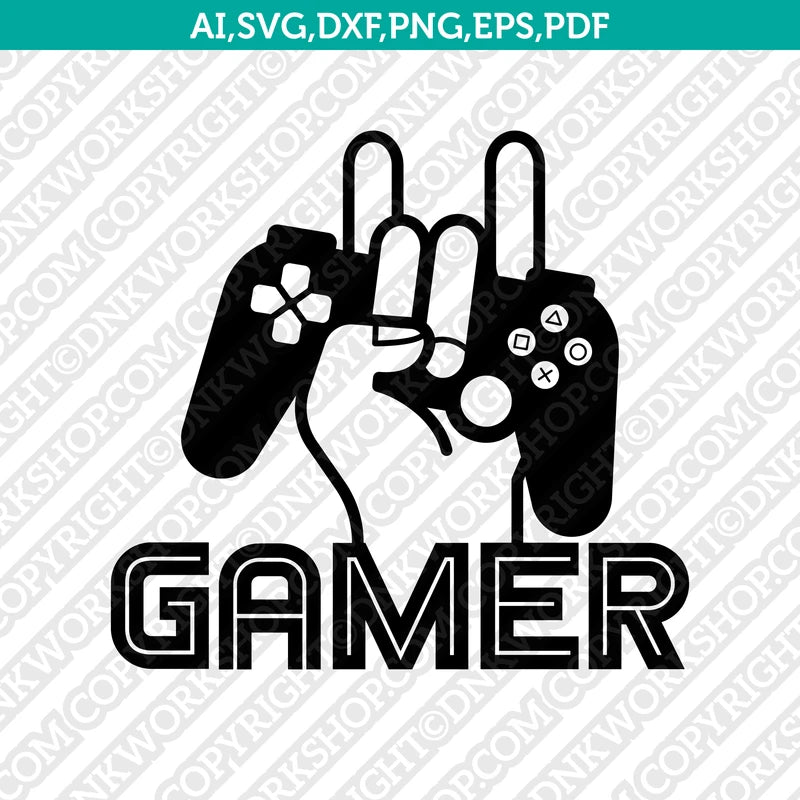 Gaming Clip Art Video Game Vector Art Gamer Silhouette