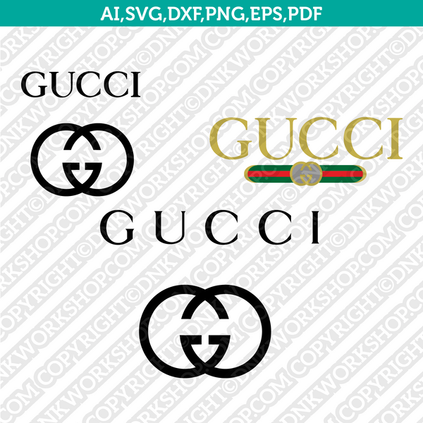 Gucci Logo SVG Cut File Cricut Clipart Dxf Eps Png Silhouette Cameo