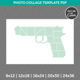 Gun Photo Collage Template Canva PDF