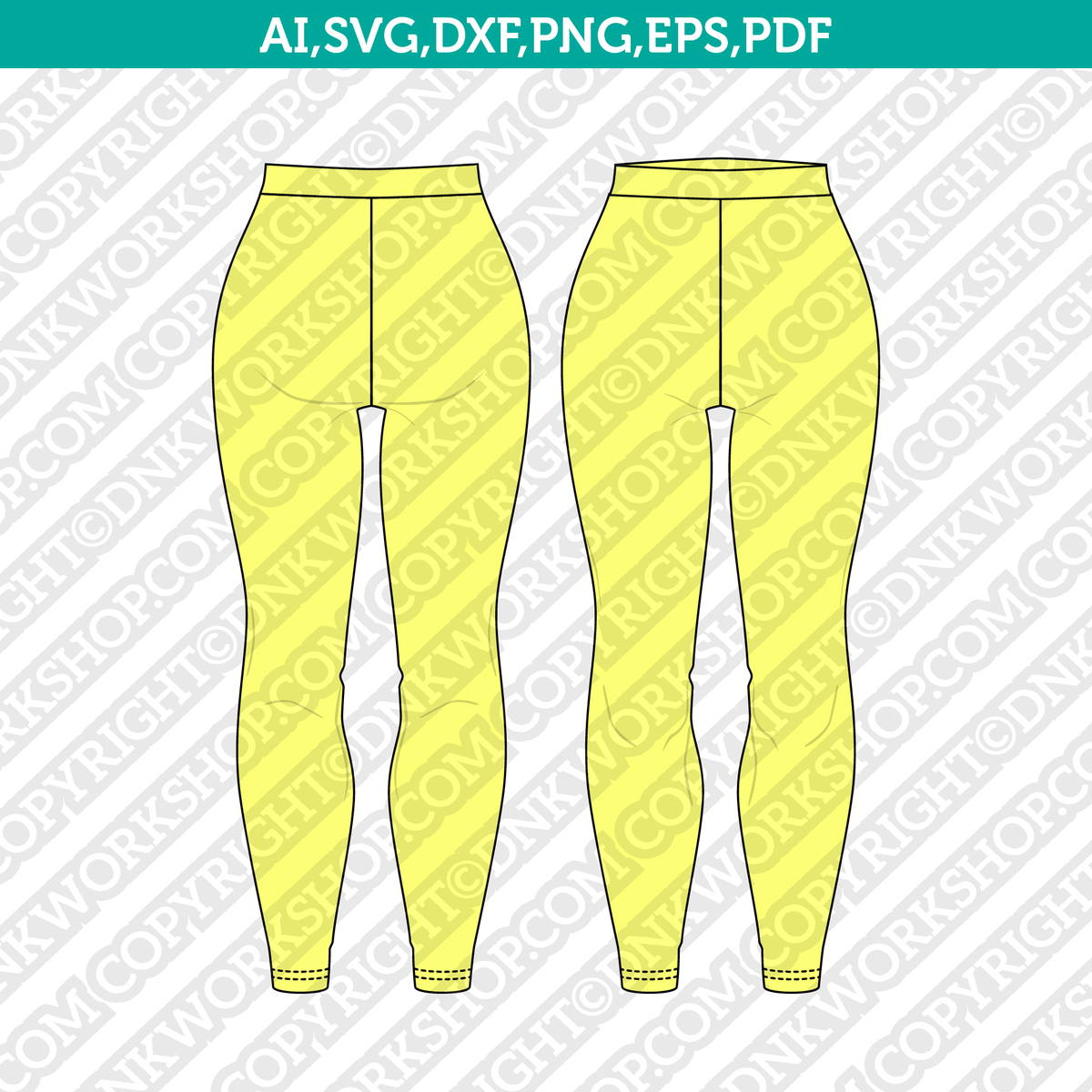 3/4 Basic Leggings Pattern DXF/PDF for Clo3d/ai -  Canada