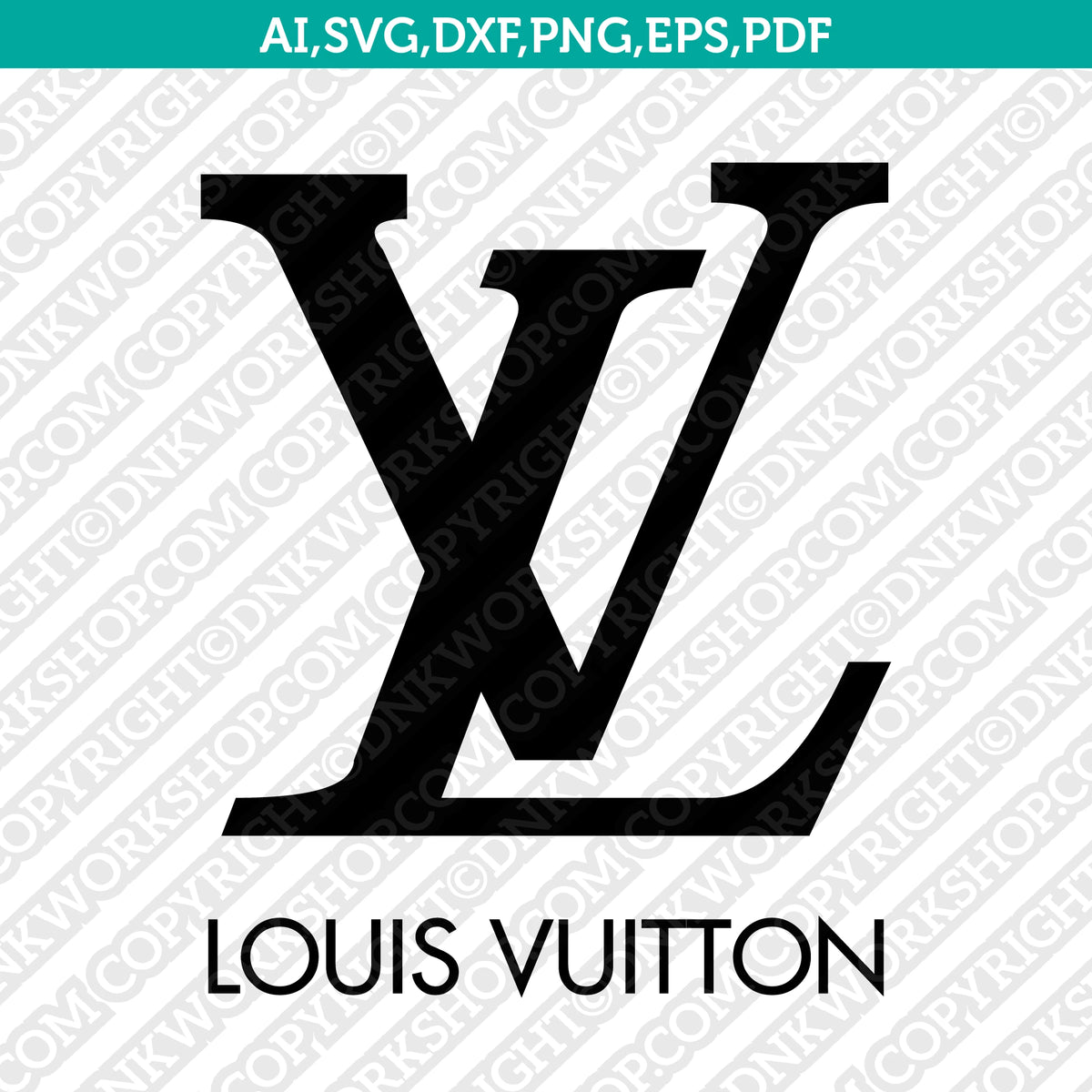 Louis Vuitton Logo SVG Cut File Cricut Clipart Dxf Eps Png Silhouette – DNKWorkshop for Printable Louis Vuitton Svg Free