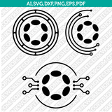 Polkadot Logo SVG Cryptocurrency Cricut CutFile Clipart Dxf Eps Png Silhouette Cameo