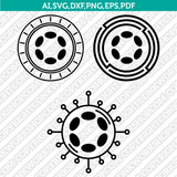 Polkadot Logo SVG Cryptocurrency Cricut CutFile Clipart Dxf Eps Png Silhouette Cameo