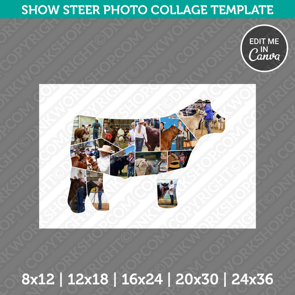 Show Steer Photo Collage Template