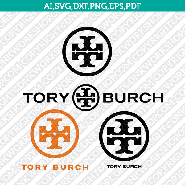 Tory Burch Logo SVG Cut File Cricut Clipart Dxf Eps Png Silhouette Cameo