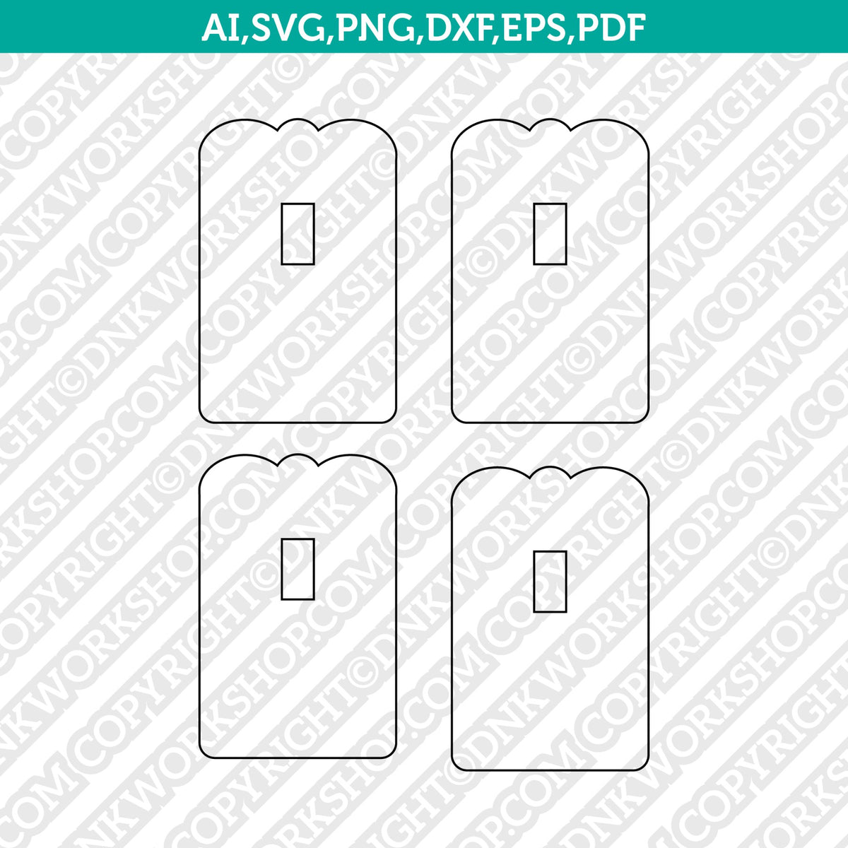 Badge Reel Display Card Packaging SVG Vector Cricut Cut File Clipart