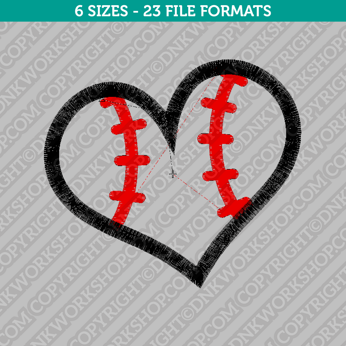 Baseball Heart Clipart