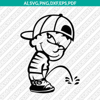 Calvin Peeing SVG Sticker Decal Silhouette Cameo Cricut Cut File Clipart Png Eps Dxf Vector