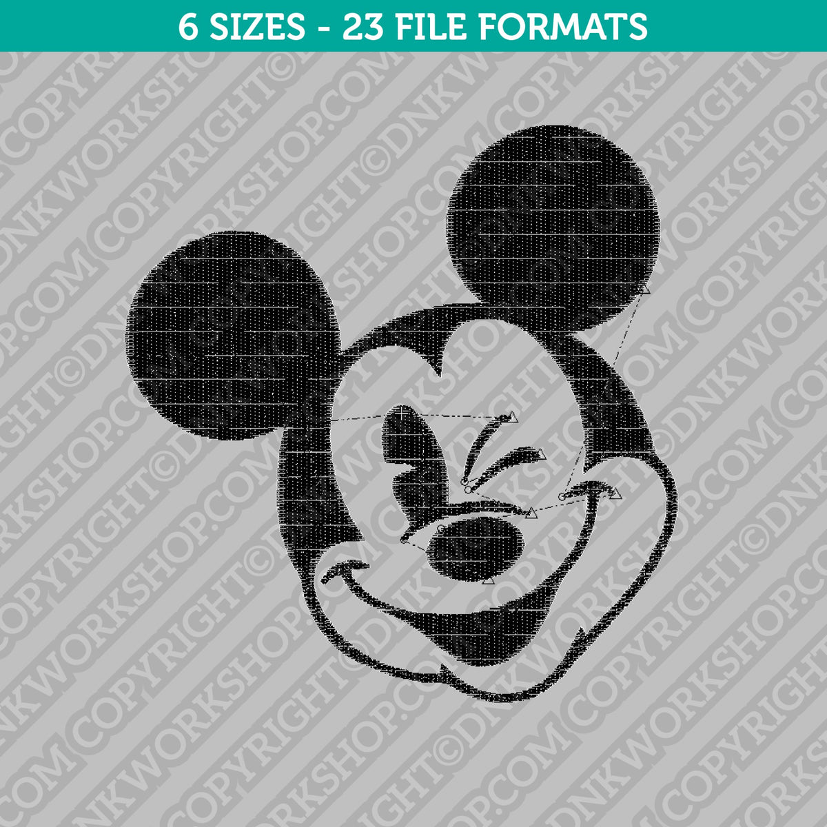 Mickey Mouse 'Minnie Head | Round' Embroidered Patch