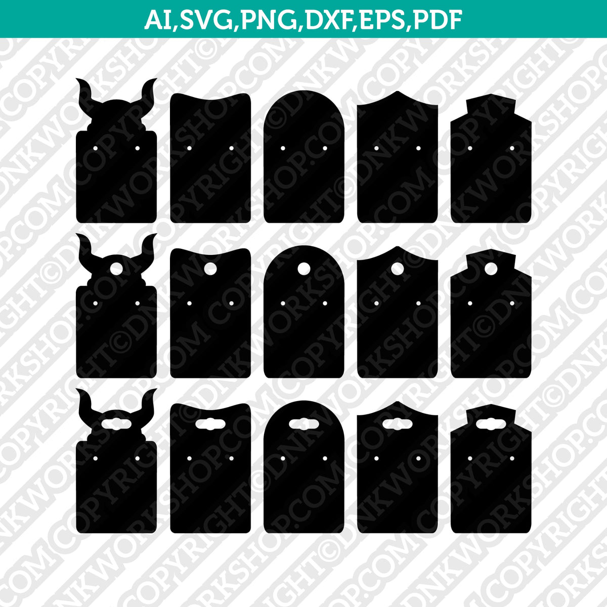 Earring Display card template Bundle svg, Earring (2255080)
