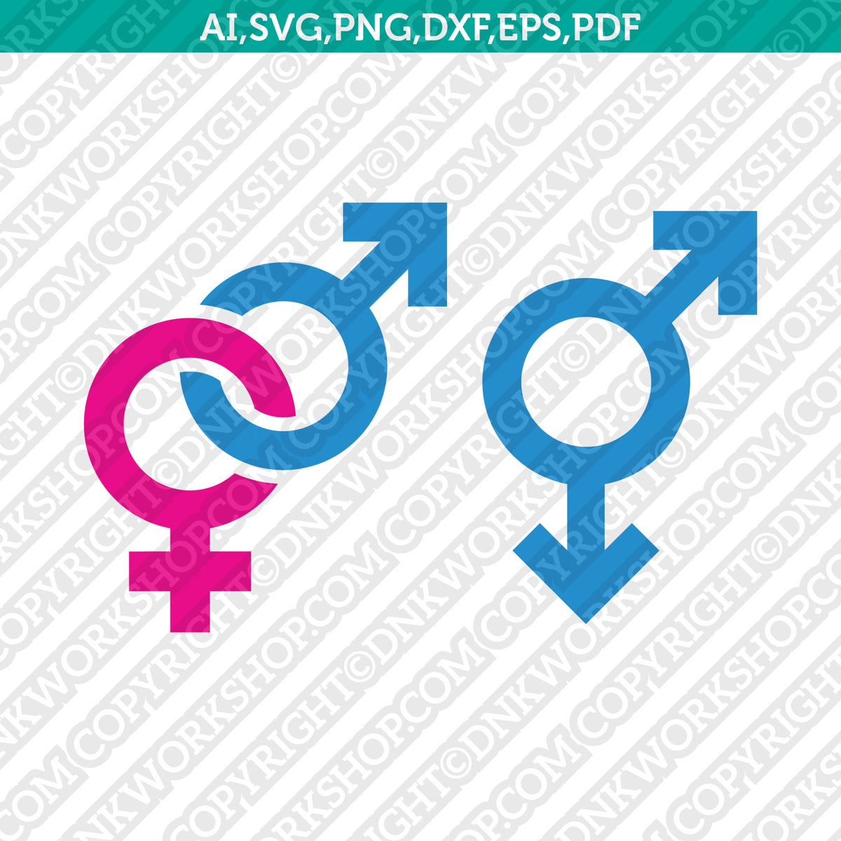 Pride LGBT Sex Male Female Gay Lesbian Transgender Symbol SVG Cut File picture picture photo
