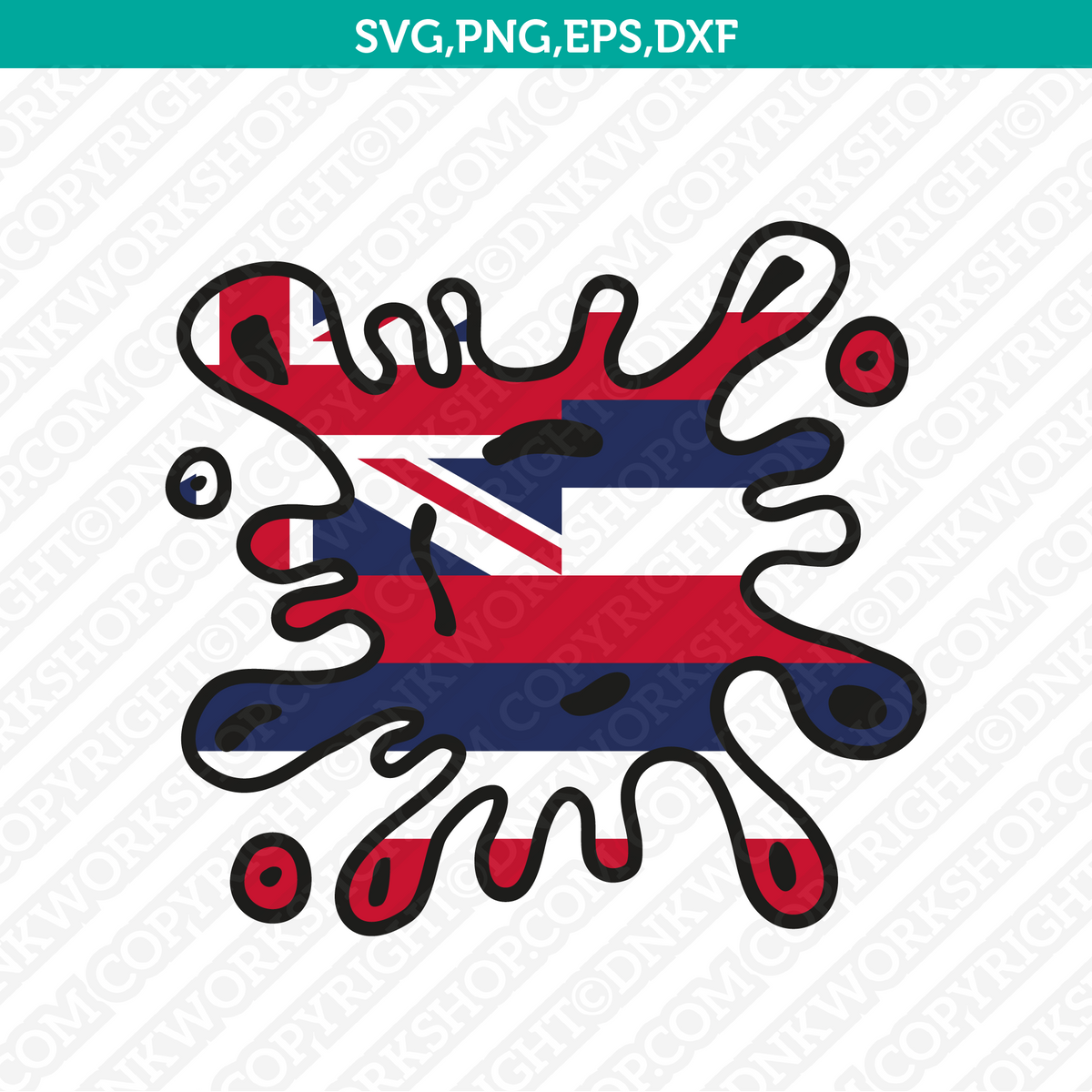 Hawaii SVG - SVG EPS PNG DXF Cut Files for Cricut and Silhouette