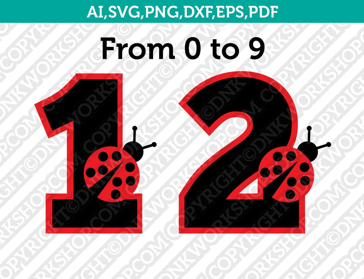 Lady Bug SVG, PNG, DXF. Instant download files for Cricut Design Space,  Silhouette, Cutting, Printing, or more