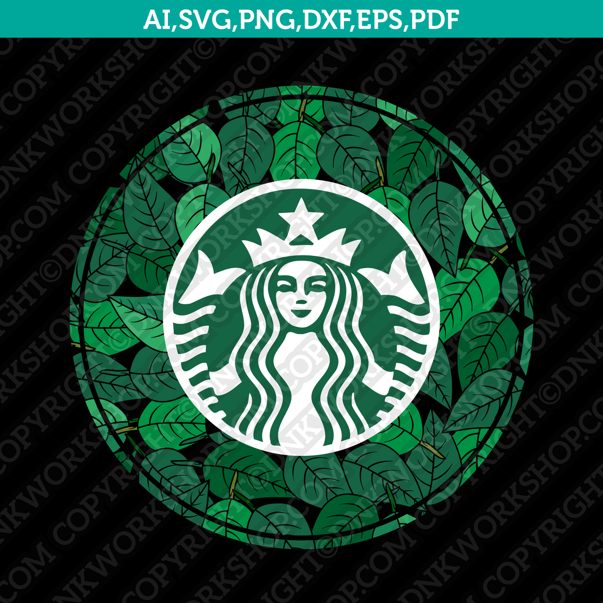 PALM LEAF SVG Starbucks Cold Cup SVG Graphic by Lemon Chili