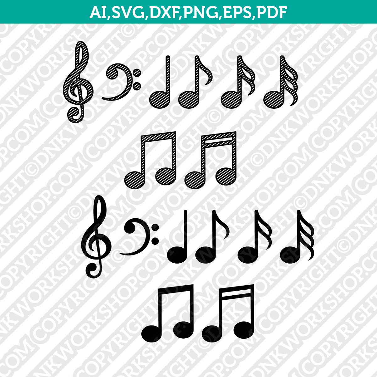 music note vector png