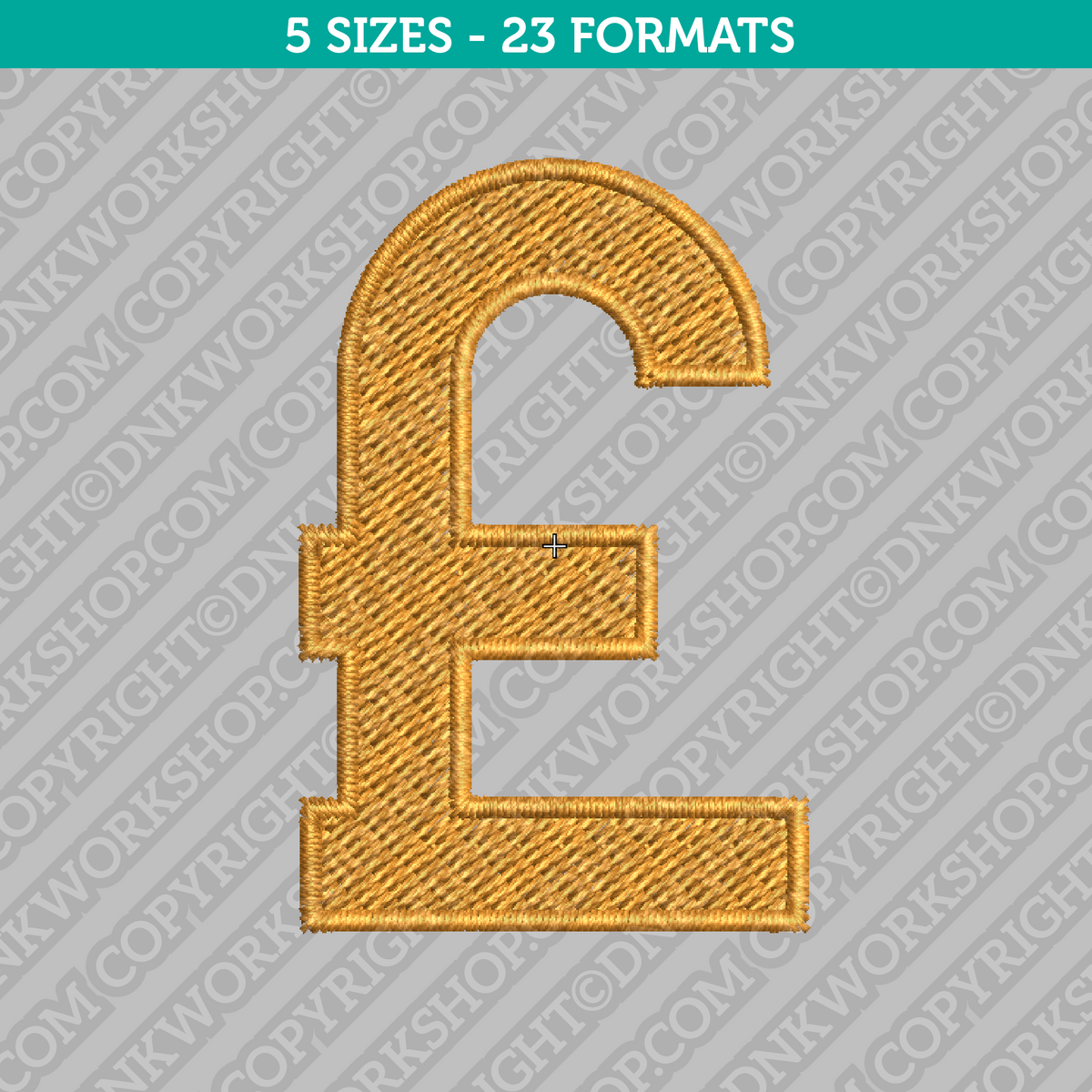 Euro Symbol Currency Sign Embroidery Design - 5 Sizes - INSTANT DOWNLO –  DNKWorkshop