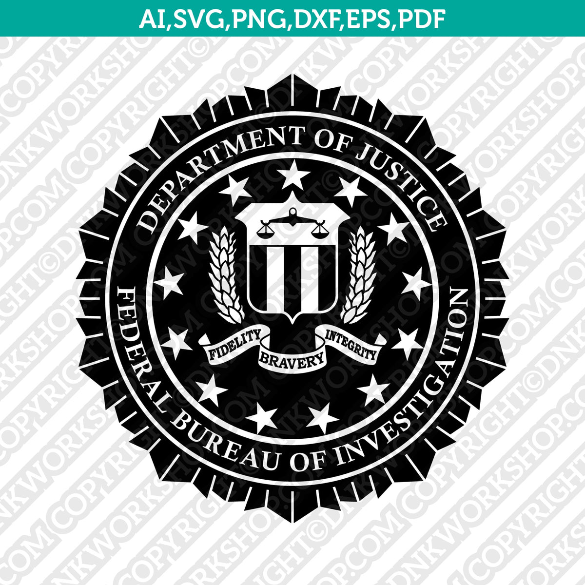 department of justice fbi logo