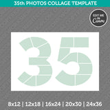 35th Birthday Photos Collage Template