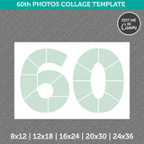 60th Birthday Photos Collage Template