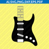 Acoustic Electric Guitar SVG file for Tumbler Vector Cricut Cut File Clipart Png Eps Dxf