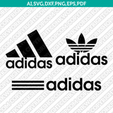 Adidas Logo SVG Silhouette Cameo Cricut Cut File Vector Png Eps Dxf
