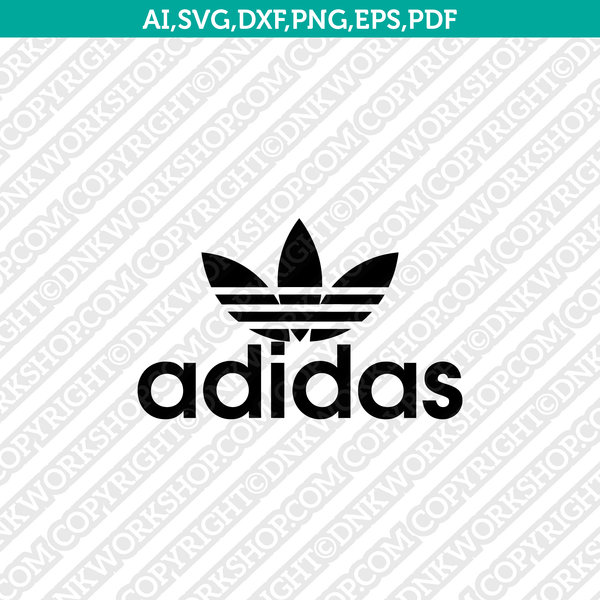Adidas Logo SVG Silhouette Cameo Cricut Cut File Vector Png Eps Dxf ...