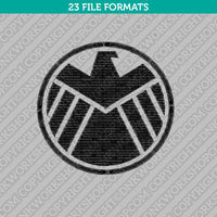 Agents of S.H.I.E.L.D. Embroidery Design Superhero - 5 Sizes - INSTANT DOWNLOAD