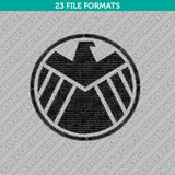 Agents of S.H.I.E.L.D. Embroidery Design Superhero - 5 Sizes - INSTANT DOWNLOAD