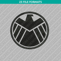 Agents of S.H.I.E.L.D. Embroidery Design Superhero - 5 Sizes - INSTANT DOWNLOAD