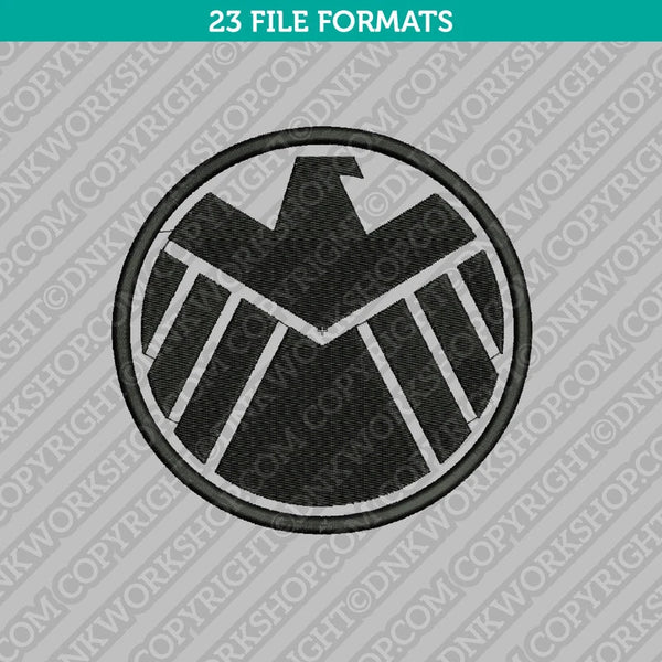 Agents of S.H.I.E.L.D. Embroidery Design Superhero - 5 Sizes - INSTANT DOWNLOAD