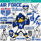 Air Force Falcons SVG Bundle | NCAA College Vector Cricut
