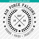 Air Force Falcons SVG Bundle | NCAA College Vector Cricut