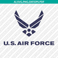 United States USA Air Force SVG Cut File Cricut Vector Sticker Decal Silhouette Cameo Dxf PNG Eps