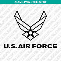 United States USA Air Force SVG Cut File Cricut Vector Sticker Decal Silhouette Cameo Dxf PNG Eps