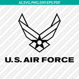 United States USA Air Force SVG Cut File Cricut Vector Sticker Decal Silhouette Cameo Dxf PNG Eps