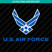United States USA Air Force SVG Cut File Cricut Vector Sticker Decal Silhouette Cameo Dxf PNG Eps