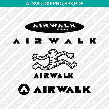 Air Walk logo SVG cut file