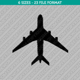 Airplane Plane Aircraft Embroidery Design - 6 Sizes - INSTANT DOWNLOAD