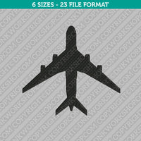 Airplane Plane Aircraft Embroidery Design - 6 Sizes - INSTANT DOWNLOAD