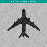 Airplane Plane Aircraft Embroidery Design - 6 Sizes - INSTANT DOWNLOAD