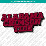 Alabama Crimson Tide SVG Bundle – NCAA College Vector Cricut