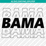 Alabama Crimson Tide SVG Bundle – NCAA College Vector Cricut