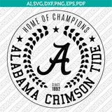 Alabama Crimson Tide SVG Bundle – NCAA College Vector Cricut
