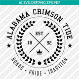 Alabama Crimson Tide SVG Bundle – NCAA College Vector Cricut