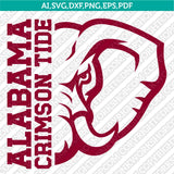 Alabama Crimson Tide SVG Bundle – NCAA College Vector Cricut