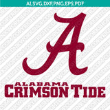 Alabama Crimson Tide SVG Bundle – NCAA College Vector Cricut