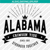 Alabama Crimson Tide SVG Bundle – NCAA College Vector Cricut